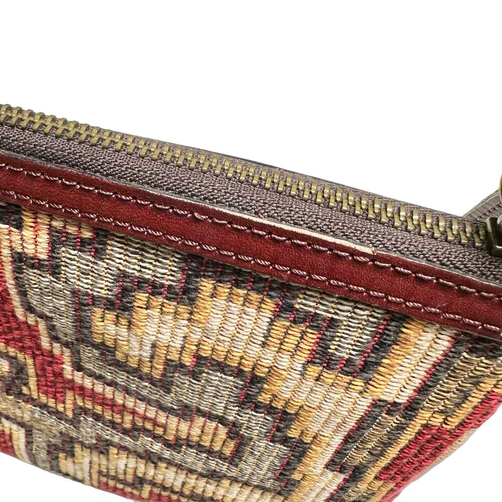 Patricia Nash | Women | Cassini Red Leather Trim Peruvian Tapestry Wristlet - Picture 9 of 9